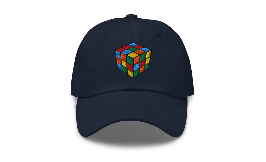 Rubik's Cube Embroidered Baseball Cap Hat - Image 7