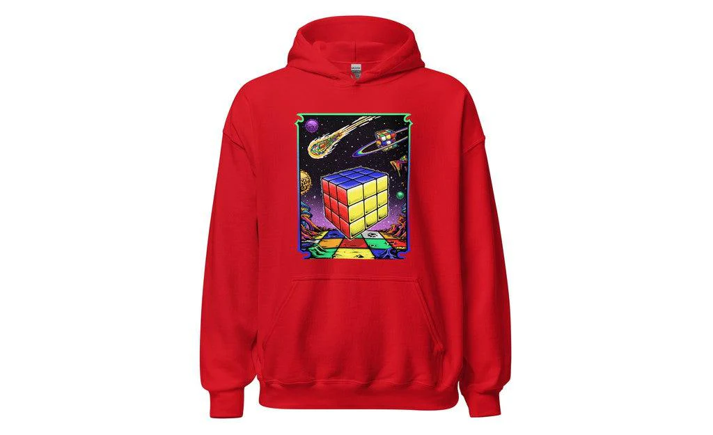 Rubik's Cube in Space - Rubik's Cube Hoodie - Image 3