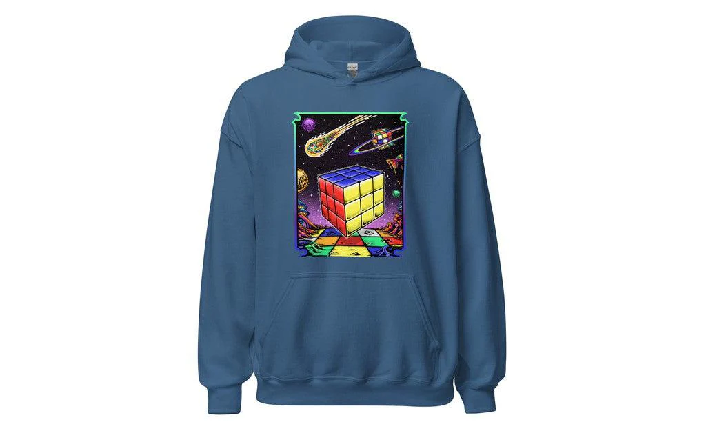 Rubik's Cube in Space - Rubik's Cube Hoodie - Image 6