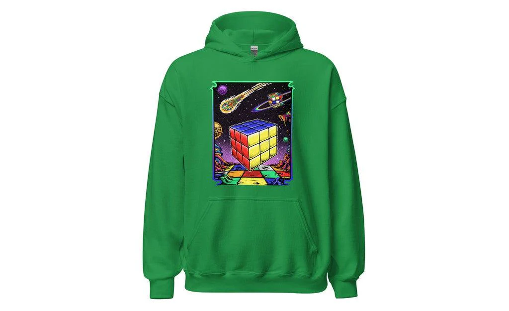 Rubik's Cube in Space - Rubik's Cube Hoodie - Image 8