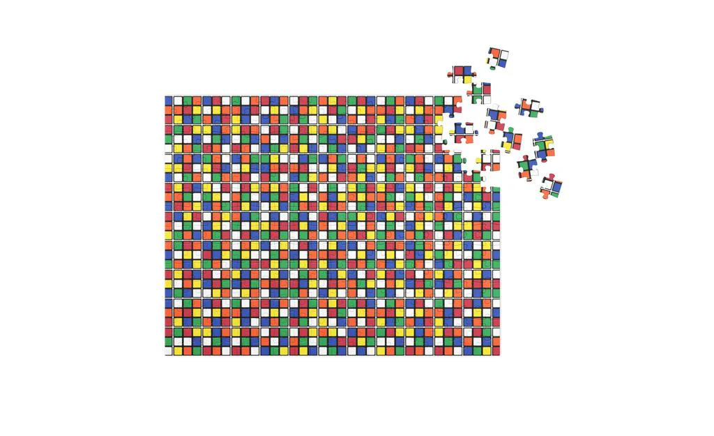 Rubik's Cube Jigsaw Puzzle - Image 3
