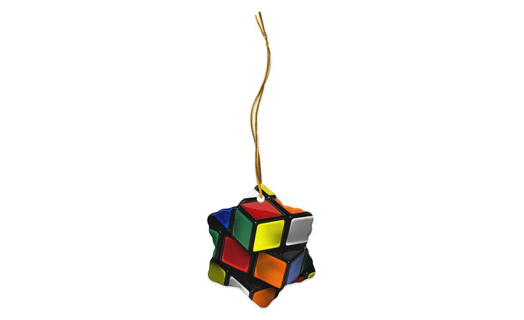 Rubik's Cube Ornaments - Double-sided Ceramic Christmas Ornaments - Image 5