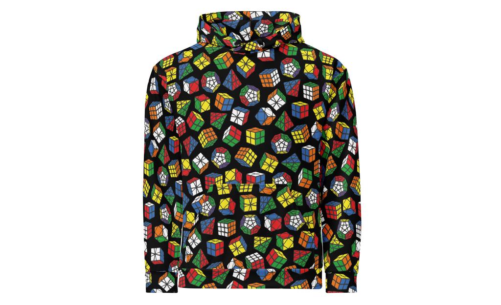 Rubik's Twisty Puzzle All Over Print Hoodie