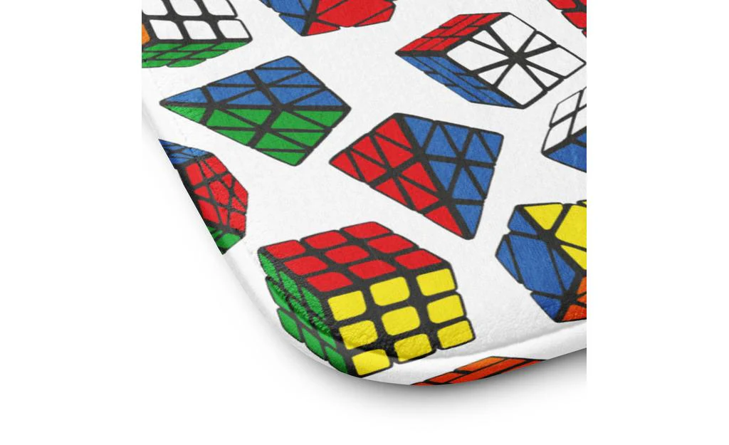 Rubik's Twisty Puzzle Bath Mat - Memory Foam - Image 3