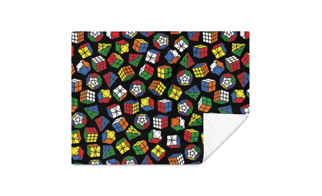 Rubik's Twisty Puzzle Throw Blanket