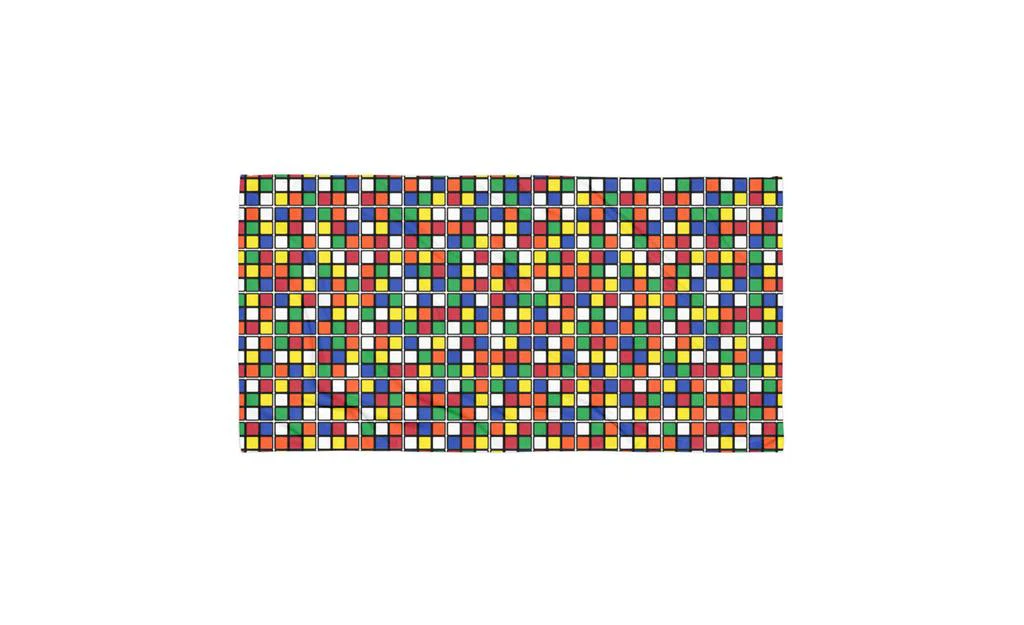 Scrambled Rubik's Cube Beach Towel