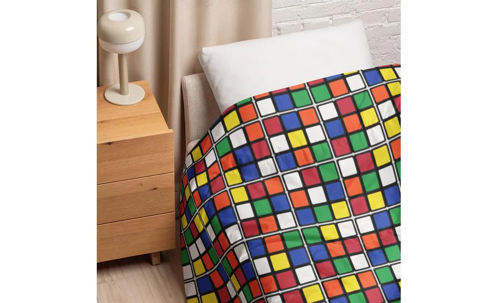 Scrambled Rubik's Cube Comforter - Image 2