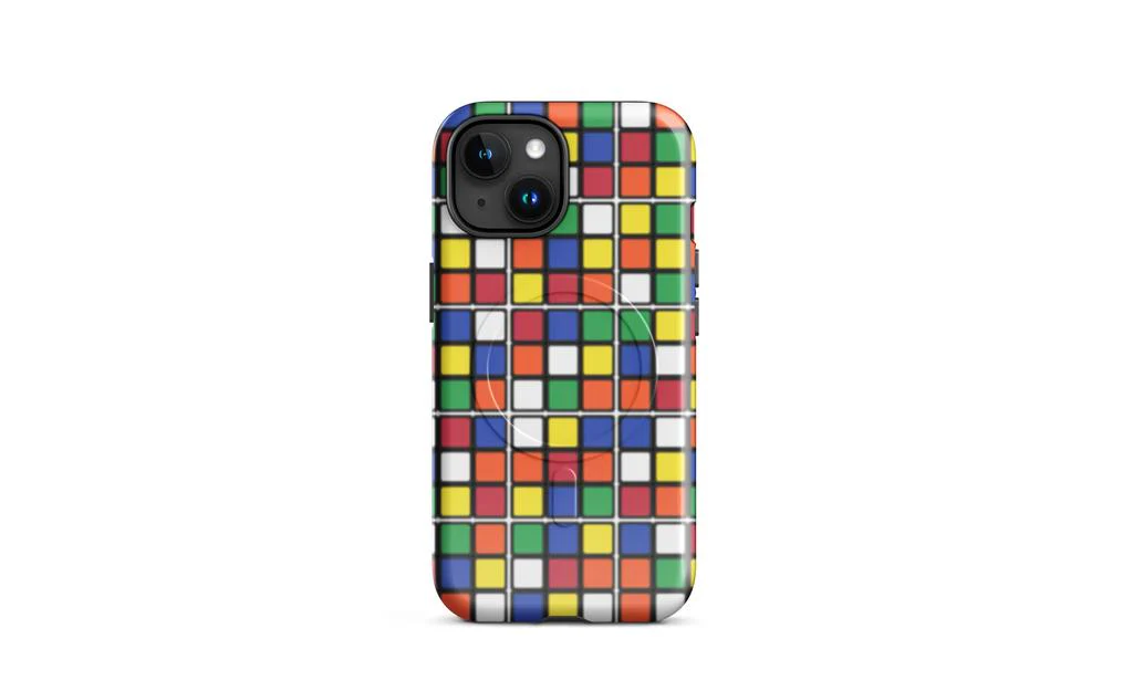 Scrambled Rubik's Cube MagSafe® Phone Case (Tough Case) for iPhone® - Image 10