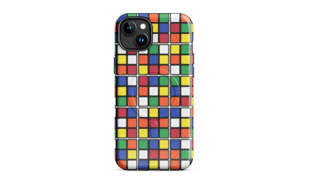 Scrambled Rubik's Cube MagSafe® Phone Case (Tough Case) for iPhone® - Image 11