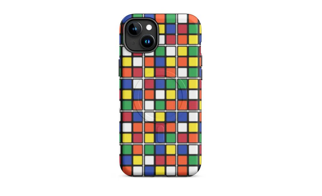 Scrambled Rubik's Cube MagSafe® Phone Case (Tough Case) for iPhone® - Image 12