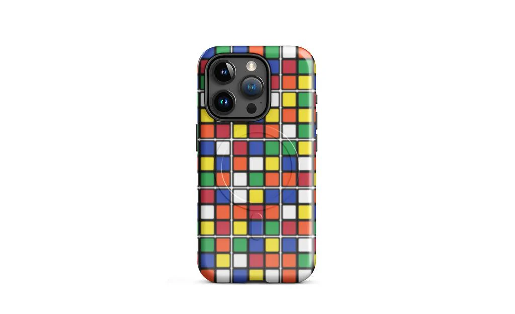 Scrambled Rubik's Cube MagSafe® Phone Case (Tough Case) for iPhone® - Image 13