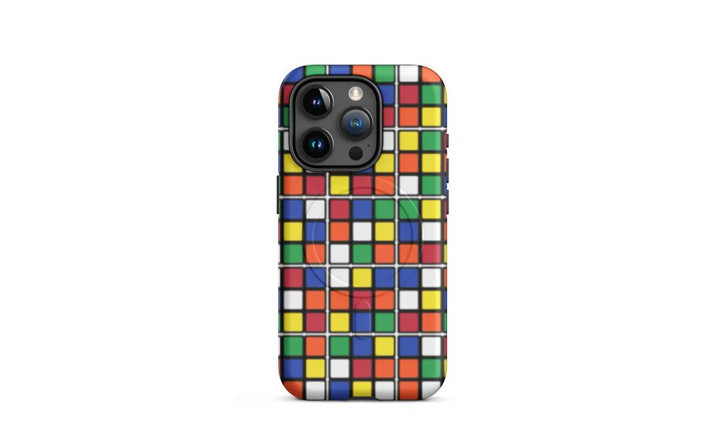 Scrambled Rubik's Cube MagSafe® Phone Case (Tough Case) for iPhone® - Image 14