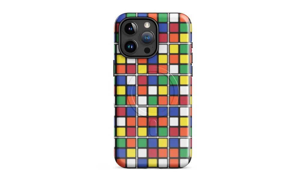 Scrambled Rubik's Cube MagSafe® Phone Case (Tough Case) for iPhone® - Image 15