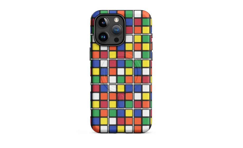 Scrambled Rubik's Cube MagSafe® Phone Case (Tough Case) for iPhone® - Image 16