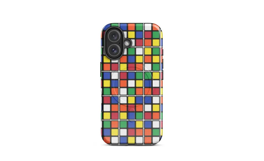 Scrambled Rubik's Cube MagSafe® Phone Case (Tough Case) for iPhone® - Image 17