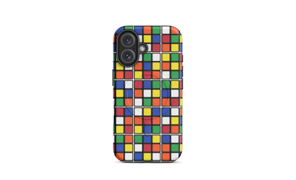 Scrambled Rubik's Cube MagSafe® Phone Case (Tough Case) for iPhone® - Image 18