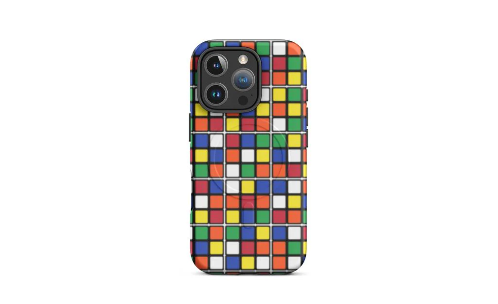 Scrambled Rubik's Cube MagSafe® Phone Case (Tough Case) for iPhone® - Image 22