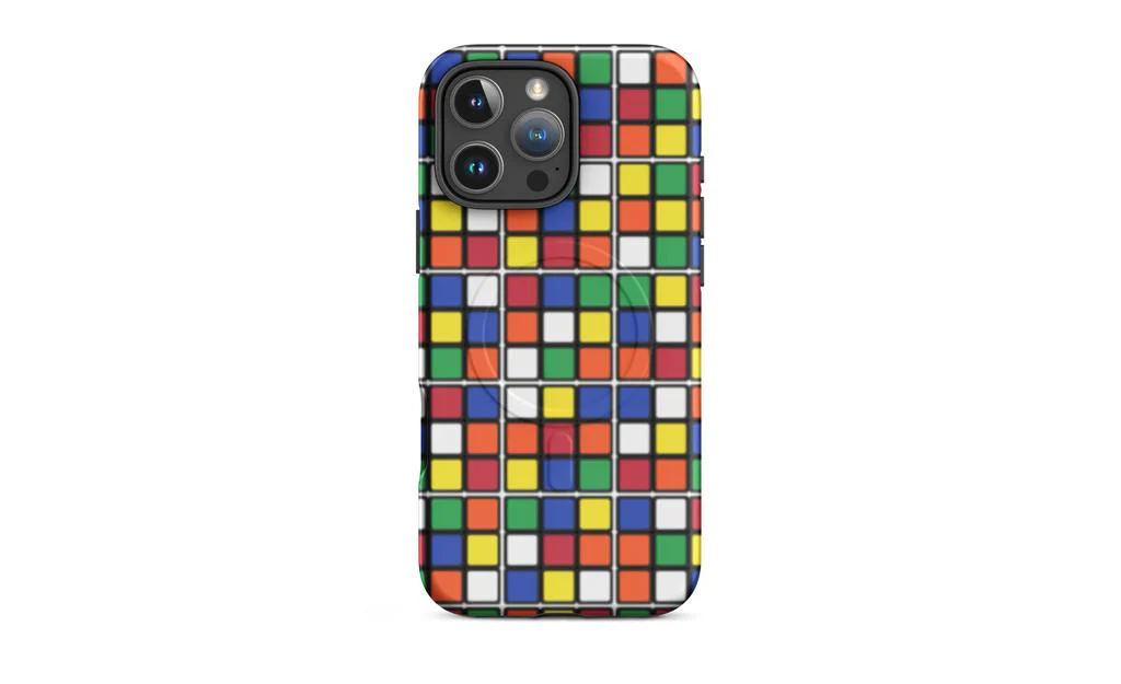 Scrambled Rubik's Cube MagSafe® Phone Case (Tough Case) for iPhone® - Image 24