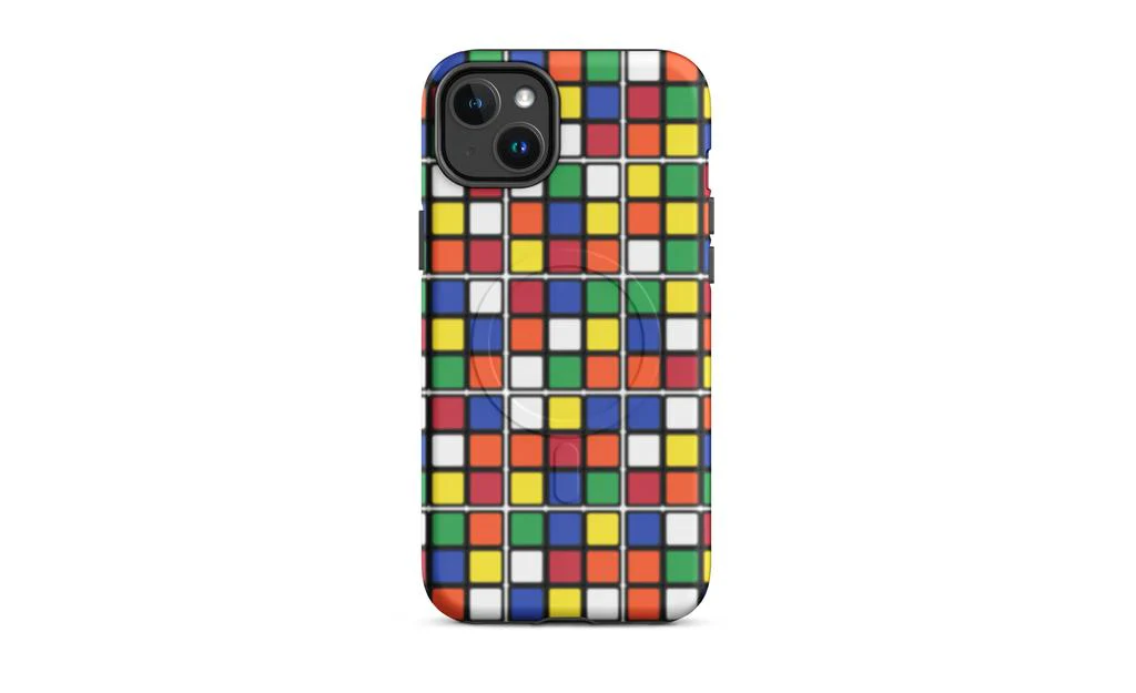 Scrambled Rubik's Cube MagSafe® Phone Case (Tough Case) for iPhone® - Image 5