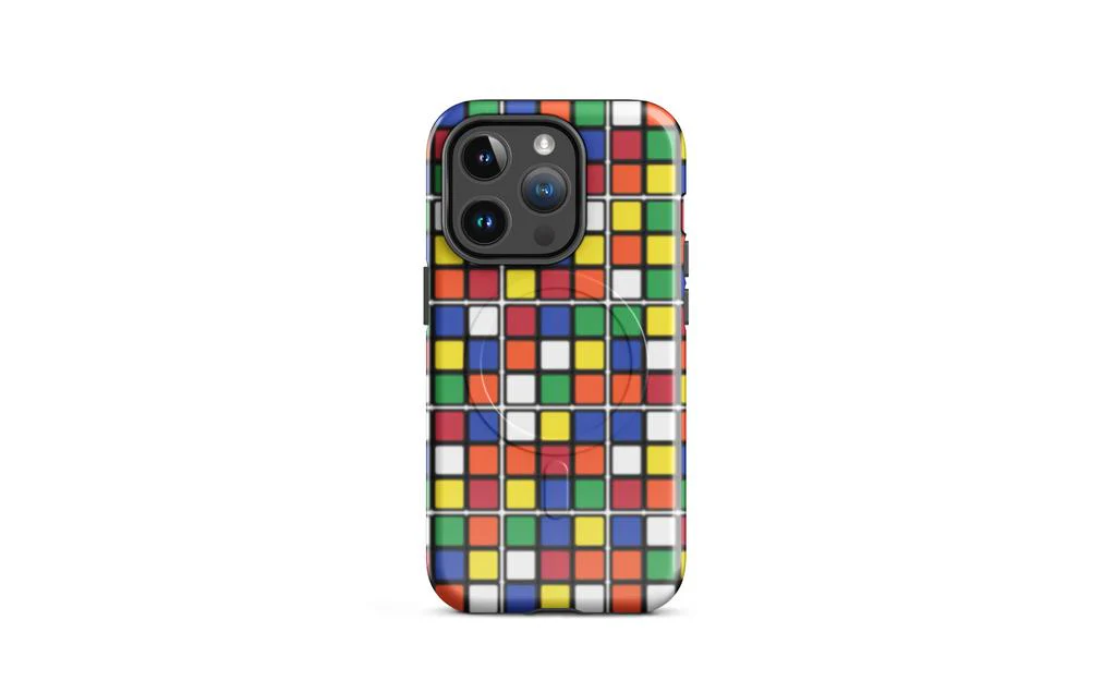 Scrambled Rubik's Cube MagSafe® Phone Case (Tough Case) for iPhone® - Image 6