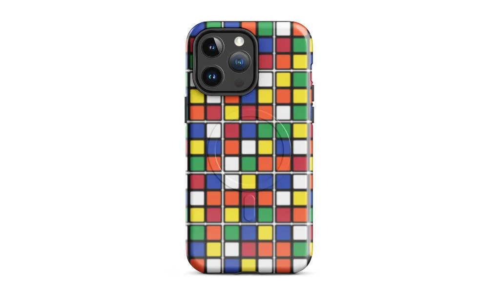 Scrambled Rubik's Cube MagSafe® Phone Case (Tough Case) for iPhone® - Image 8