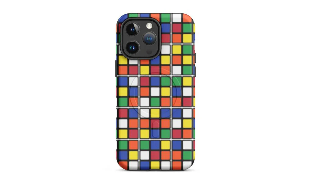 Scrambled Rubik's Cube MagSafe® Phone Case (Tough Case) for iPhone® - Image 9