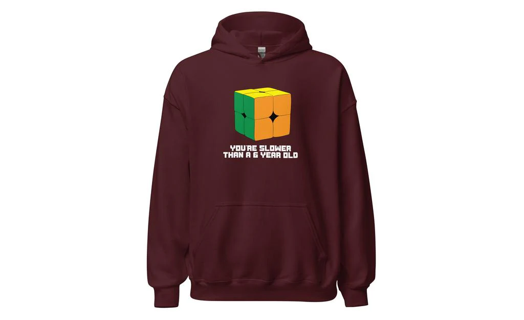 Slower Than a 6 Year Old Hoodie V2 - Dark - Image 3