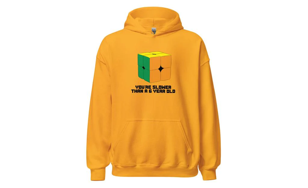 Slower Than a 6 Year Old Hoodie V2 - Light - Image 2
