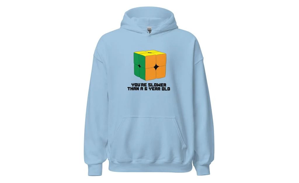 Slower Than a 6 Year Old Hoodie V2 - Light - Image 3