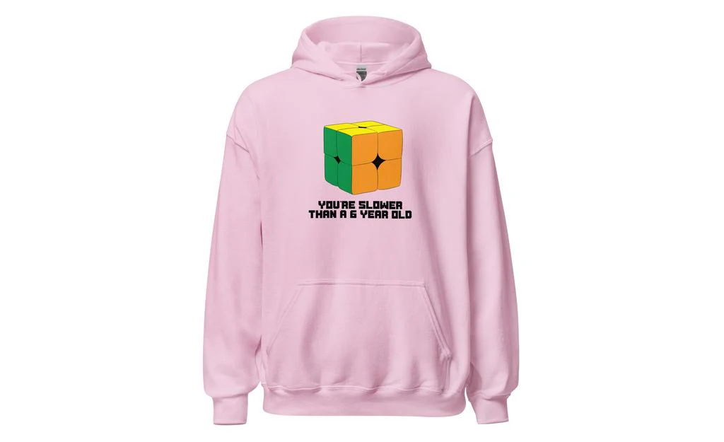 Slower Than a 6 Year Old Hoodie V2 - Light - Image 5