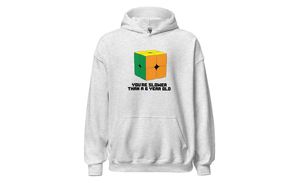 Slower Than a 6 Year Old Hoodie V2 - Light - Image 6