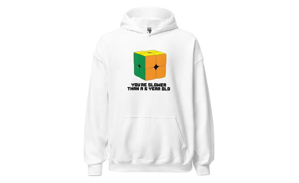 Slower Than a 6 Year Old Hoodie V2 - Light - Image 7