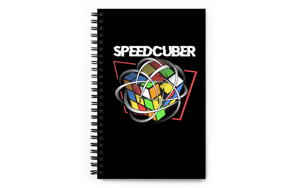 Speedcuber V2 - Rubik's Cube Spiral Notebook