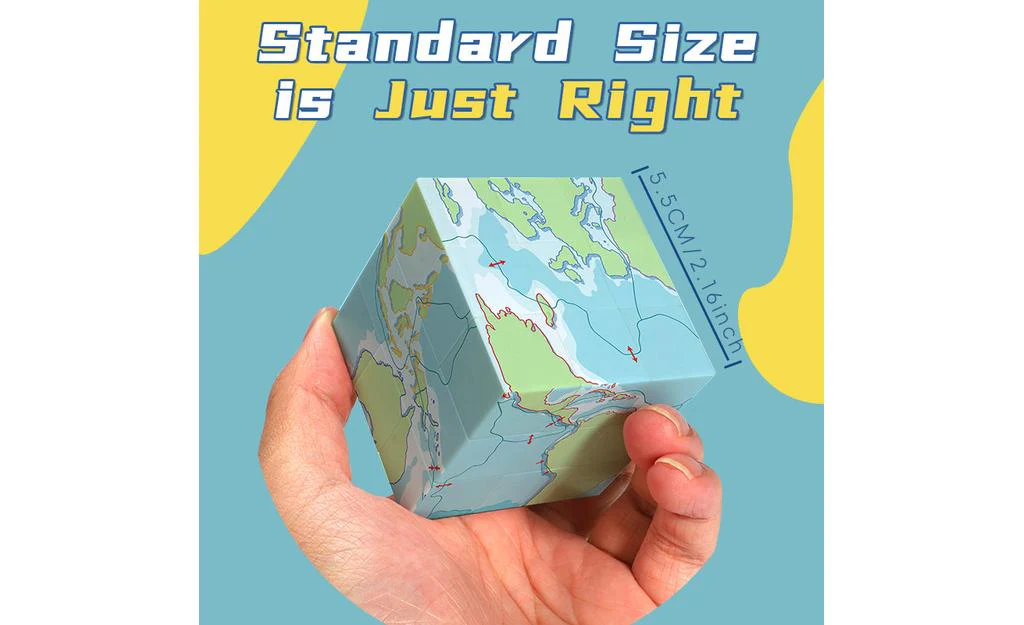 Ziina Star World Map 3x3 V1 (UV Printed) - 5.5cm - Image 3