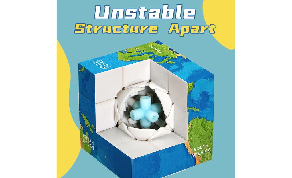 Ziina Star World Map 3x3 V3 (UV Printed) - 5.5cm - Image 4