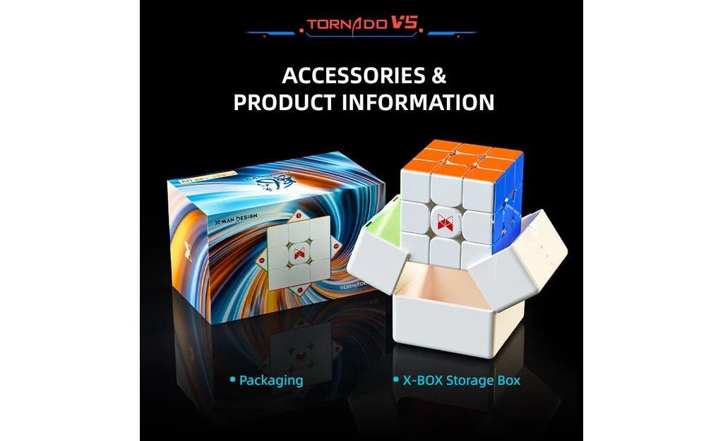 X-Man Tornado 3x3 V5 Pioneer (Magnetic, MagLev, 20-Magnet Ball-Core, UV Coated) - Image 22