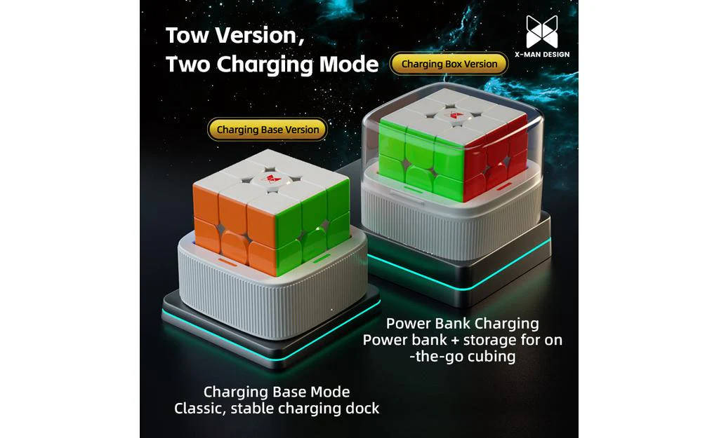 X-Man Tornado V4 AI 3x3 (Magnetic, UV Coated) + Charging Case - Bluetooth Smart Cube - Image 17