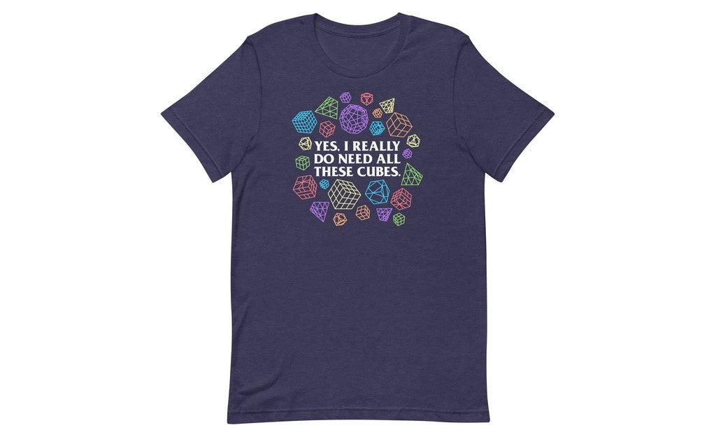 Yes, I really do need all these cubes (Dark) - Rubik's Cube Shirt - Image 5