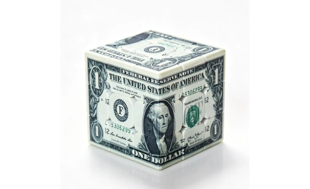 Z-Cube Dollar 3x3 (UV Printed) - Image 2