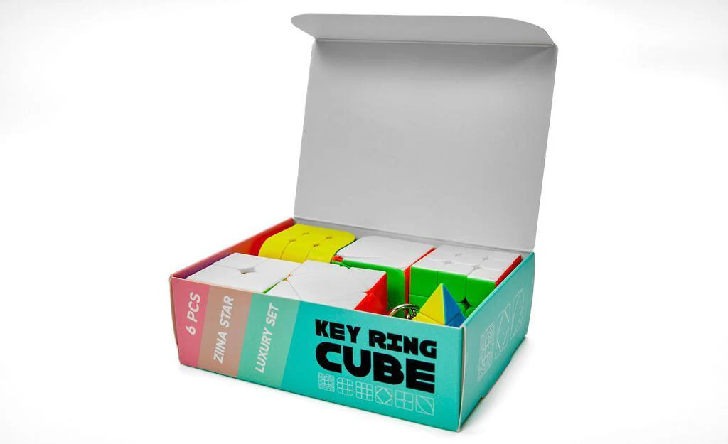 Ziina Star Mini Keychain Cube Gift Box (Set A) - Image 3